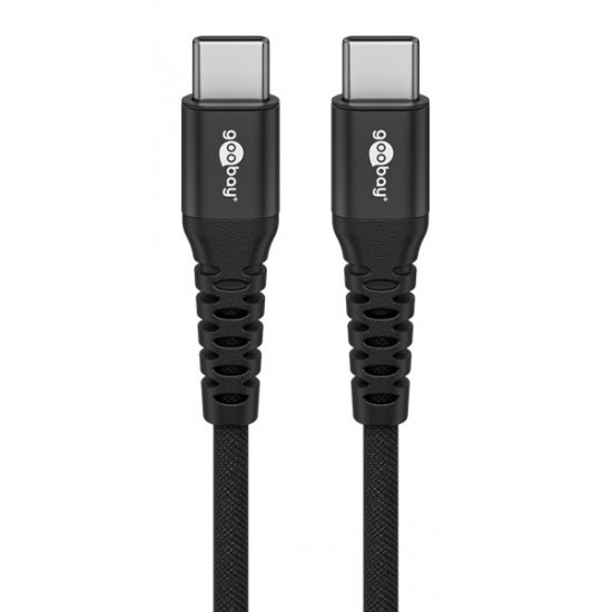 GOOBAY καλώδιο USB-C 73955, 60W, 480Mbps, 3m, μαύρο