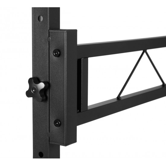 BRATECK γραφείο FWS10-6 με ρυθμιζόμενο ύψος & ροδάκια, 800x400x710~1110mm, μαύρο