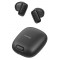 USAMS earphones με θήκη φόρτισης ID25, TWS, Φ13mm, 30/230mAh, μαύρα