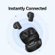USAMS earphones με θήκη φόρτισης ID25, TWS, Φ13mm, 30/230mAh, λευκά