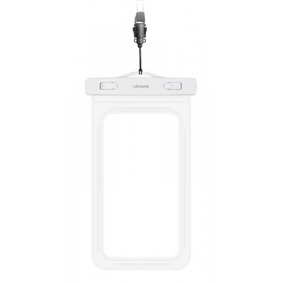USAMS αδιάβροχη θήκη smartphone US-YD011, έως 7", IPX8, λευκή