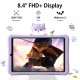 DOOGEE tablet T20 Mini Kids, 8.4", 4/128GB, 4G, Android 13, 5060mAh, μωβ