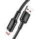 KAKUSIGA καλώδιο Lightning σε USB KSC-984, σιλικόνης, 3Α, 480Mbps, 1m, μαύρο