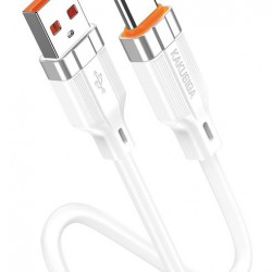 KAKUSIGA καλώδιο USB-C σε USB KSC-995, σιλικόνης, 5A, 480Mbps, 1m, λευκό