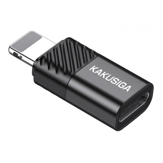 KAKUSIGA αντάπτορας Lightning σε USB-C KSC-1408, 480Mbps, 2A, μαύρος
