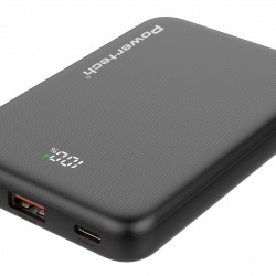 POWERTECH power bank PT-1502 με οθόνη, 10000mAh, 22.5W, μαύρο