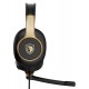 SADES gaming headset UPOWER, 3.5mm σύνδεση, 40mm, μαύρο/χρυσό