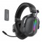 SADES gaming headset Defender, ασύρματα & ενσύρματα, 50mm, 1050mAh, RGB, multi-platform, μαύρο