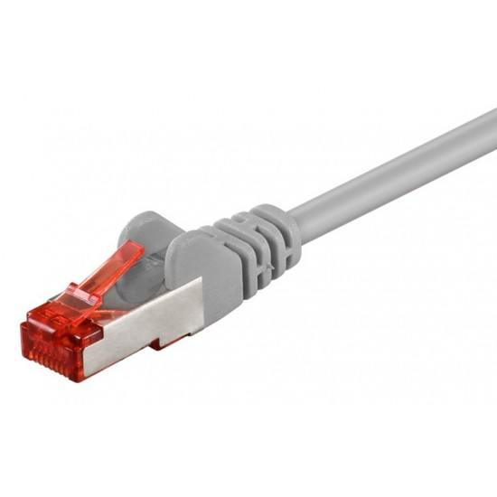 GOOBAY καλώδιο δικτύου 50887, CAT 6 S/FTP, copper, 250MHz, 2m, γκρι