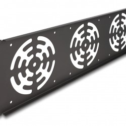 DELOCK κάλυμμα για 3x 120mm ανεμιστήρες 66747 για rack 19"/3U, μεταλλικό, μαύρο