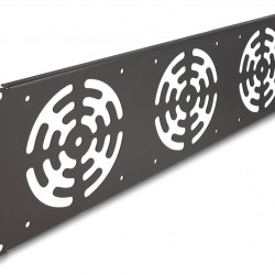 DELOCK κάλυμμα για 3x 120mm ανεμιστήρες 66747 για rack 19"/3U, μεταλλικό, μαύρο