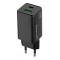 POWERTECH φορτιστής τοίχου PT-1501, USB/USB-C, 65W, GaN, μαύρος