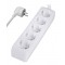 POWERTECH πολύπριζο PT-871, 5x schuko, 16A, 3m, λευκό