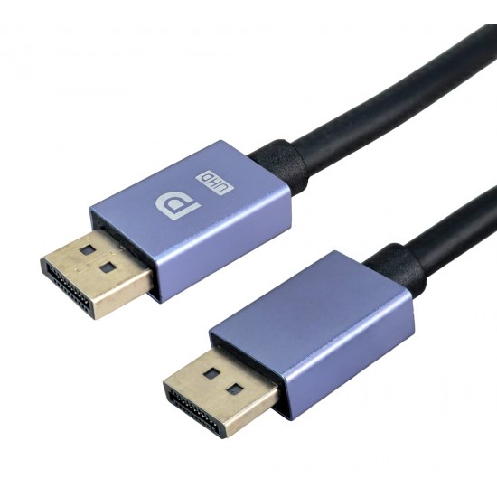 POWERTECH καλώδιο DisplayPort CAB-DP079, 8K/60Hz, 48 Gbps, 1.5m, μαύρο