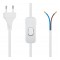POWERTECH καλώδιο τροφοδοσίας CAB-P041 με διακόπτη, 2x 0.75mm², 1.5m, λευκό
