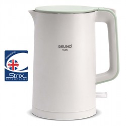 BRUNO βραστήρας BRN-0140 με διπλό τοίχωμα, 1.7L, Strix, 2200W, λευκός