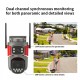 VSTARCAM smart κάμερα AF621DR, dual lens, αναγνώριση φωτιάς & καπνού, 2MP, WiFi, SD, PTZ, IP66