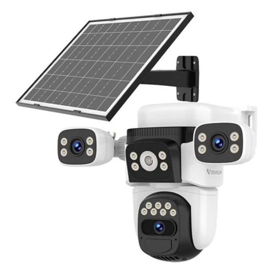 VSTARCAM smart ηλιακή κάμερα BG621SR, triple lens, 2MP, 4G, SD, PTZ, IP66