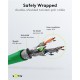 GOOBAY καλώδιο δικτύου 93213, CAT 6 S/FTP, copper, 250MHz, 0.25m, πράσινο