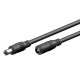 GOOBAY καλώδιο προέκτασης τροφοδοσίας 71401, 5.5x2.5mm, 3m, μαύρο