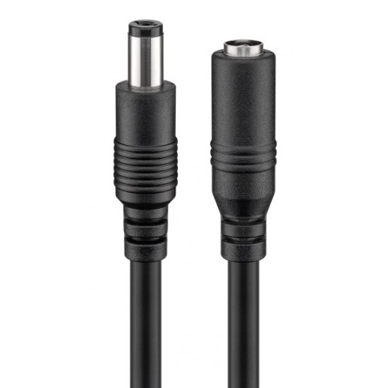 GOOBAY καλώδιο προέκτασης τροφοδοσίας 76671, 5.5x2.1mm, 5m, μαύρο