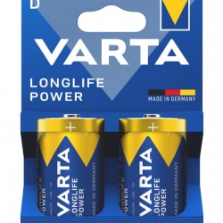 VARTA αλκαλικές μπαταρίες Longlife Power, D/LR20, 1.5V, 2τμχ