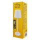 POWERTECH LED επιτραπέζιο φωτιστικό HLL-0194, ρυθμιζόμενο, επαναφορτιζόμενο, λευκό