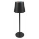 POWERTECH LED επιτραπέζιο φωτιστικό HLL-0195, RGB, ρυθμιζόμενο, επαναφορτιζόμενο, μαύρο