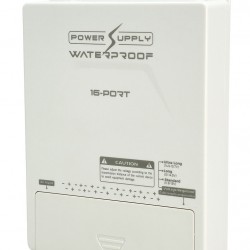 FOLKSAFE τροφοδοτικό συστημάτων CCTV FS-DC121608W, 16 εξόδων, 12V/8A, αδιάβροχο IP65