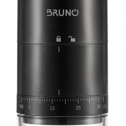 BRUNO ηλεκτρικός μύλος καφέ BRN-0256, επαναφορτιζόμενος, με 39 επίπεδα άλεσης, μαύρος
