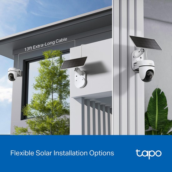 TP-LINK smart ηλιακή κάμερα Tapo C610 KIT, 2K/3MP, WiFi, PTZ, SD, IP65, EU/1.0