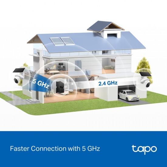 TP-LINK smart ηλιακή κάμερα Tapo C660 KIT, 4K/8MP, WiFi, PTZ, SD, IP65, EU/1.0