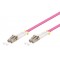 GOOBAY καλώδιο οπτικής ίνας LC-UPC 95935, Multimode OM4, 2m, βιολετί