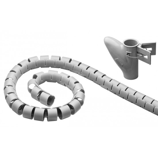 GOOBAY δεματικό καλωδίων 51922, πλαστικό, Φ20mm, 2.5m, γκρι