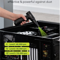 GOOBAY ηλεκτρικό air duster 77830, 100W, 6000mAh, μαύρο