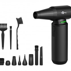 GOOBAY ηλεκτρικό air duster 77831 με φακό, 180W, 6000mAh, μαύρο