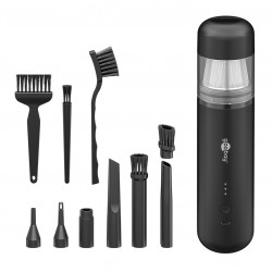 GOOBAY 2 σε 1 σκουπάκι χειρός & air duster 77829, 120W, 6000mAh, μαύρο