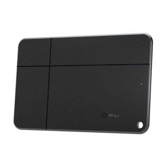 MILI ψηφιακή επαγγελματική κάρτα & tracker MiCard Duo για iOS & Android συσκευές, NFC, Bluetooth, μαύρο