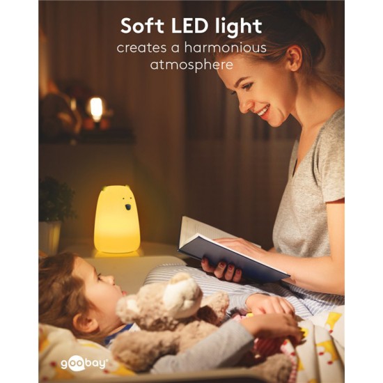 GOOBAY LED φωτιστικό νυκτός πολική αρκούδα 61647, RGB, επαναφορτιζόμενο, λευκό