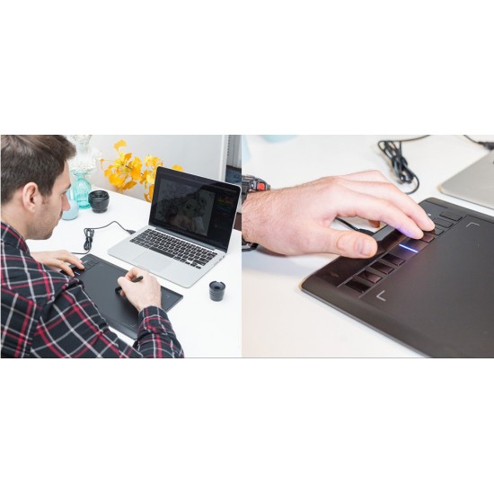 XP-PEN ταμπλέτα σχεδίασης με γραφίδα Star 03 V2, 228.8x152.6mm, μαύρο