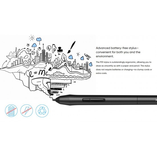 XP-PEN ταμπλέτα σχεδίασης με γραφίδα Star 03 V2, 228.8x152.6mm, μαύρο