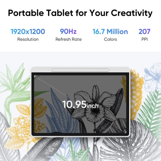 XP-PEN έγχρωμο ψηφιακό σημειωματάριο Magic Note Pad με γραφίδα, 10.95", 6/128GB, Android 14, 8000mAh, λευκό