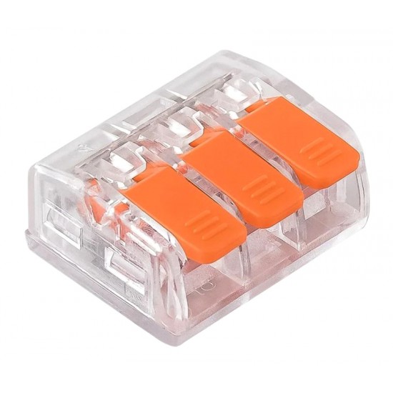 POWERTECH κλέμα σύνδεσης καλωδίων TOOL-0101, 3pin, 10τμχ