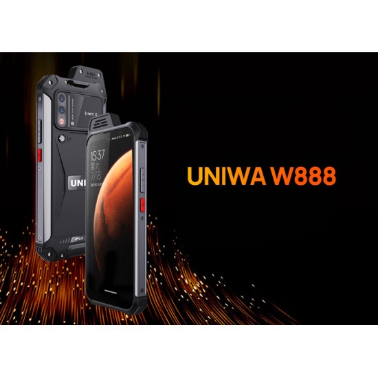 UNIWA smartphone W888, 6.3" HD+, 4/64GB, ηχείο 2W, Atex Zone 2, IP68, μαύρο