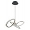 POWERTECH LED φωτιστικό οροφής HLL-0205, 40W, 4000K, Φ53x120cm, οπάλ χρυσό/μαύρο