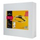 POWERTECH LED φωτιστικό οροφής HLL-0199, 29W, 4000K, Φ38x10cm, χρυσό/μαύρο