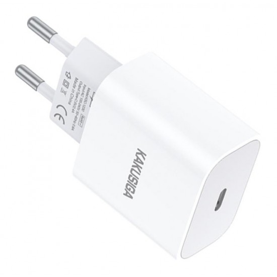 KAKUSIGA φορτιστής τοίχου KSC-1230, USB-C, 2.4A, λευκός
