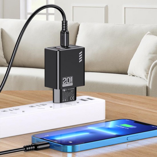 KAKUSIGA φορτιστής τοίχου KSC-1239, USB & USB-C, 20W, λευκός