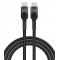 POWERTECH καλώδιο USB-C σε USB-C PTR-0168, PD 60W, copper, 1.5m, μαύρο