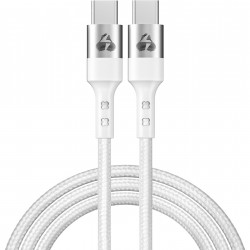 POWERTECH καλώδιο USB-C σε USB-C PTR-0167, PD 60W, copper, 1m, λευκό